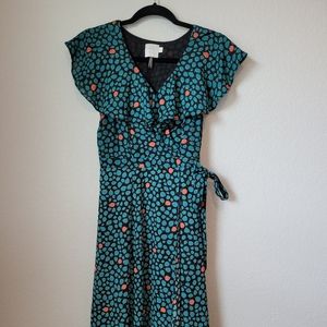 Anthropologie Ruffled Wrap Dress by HD in Paris